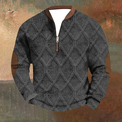 Draxon 3D Patterned Fleece Sweatshirt